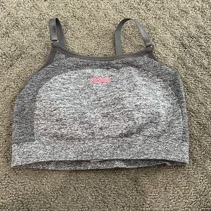 Gray and pink gym shark size EXTRA SMALL